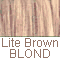 Very Light Brown kissed w/sunlight appears dark blond       