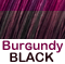 Off Black w/Bright Burgundy Highlights - stands out!        