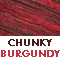 Off Black w/CHUNKY Strips of Bright Burgundy                