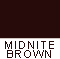 The darkest brown, appears off black until you get close    